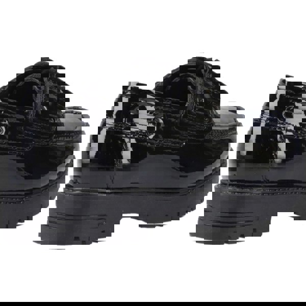 Hush Puppies Lucy Leather Girls's Black Boat Shoes