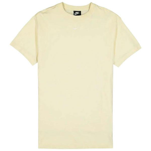 Nike Mens Swoosh Logo Loose Fit T-Shirt - Cream - 