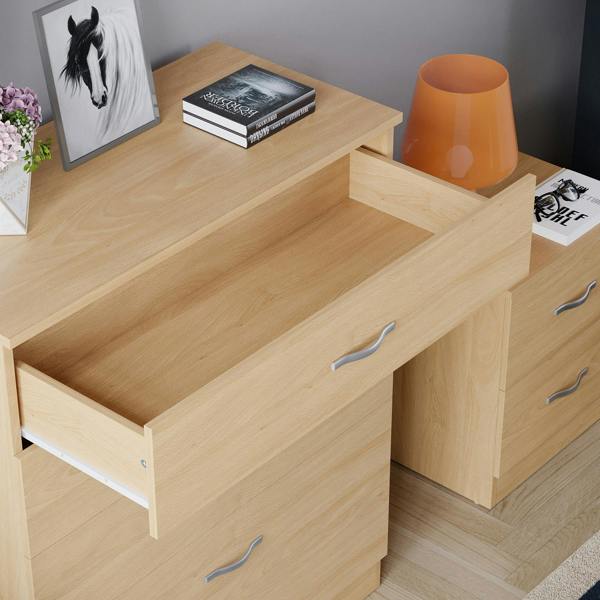Vida Designs Riano 5 Drawer Chest, Black