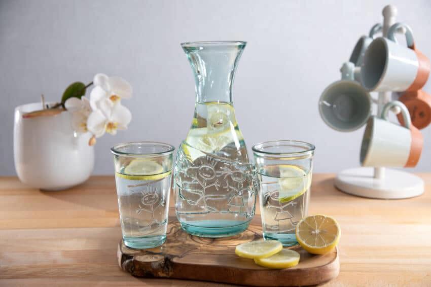 Verano-Recycled-Glass-Creative-Entertaining-Boy-And-Girl-Together-Decanter-And-Tumblers-Lifestyle-1