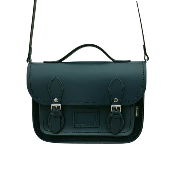 Zatchels Leather Midi Satchel - Pine