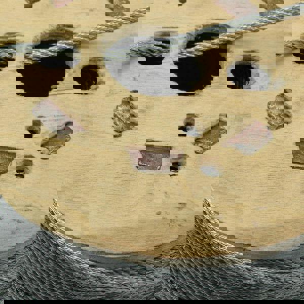 Galvanised Steel Wire Rope Cable 2.5MM 6x7 (100M Reel 6 x 7 Rigging Marine)