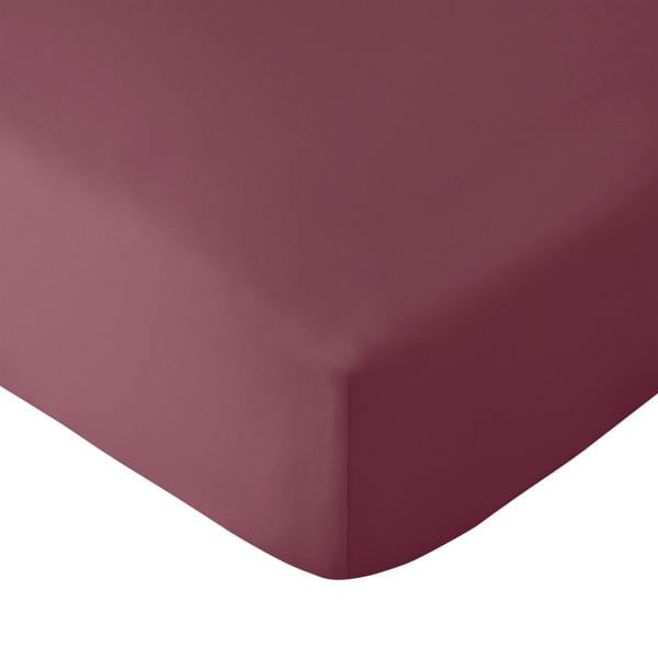 Catherine Lansfield So Soft Non-Iron Fitted Sheet Burgundy