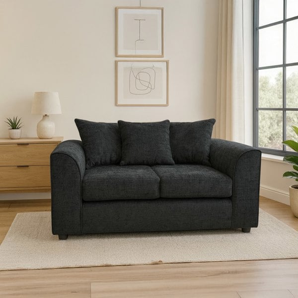 Furnishings For Less Monaco Chenille Fabric 2 Seater Sofa