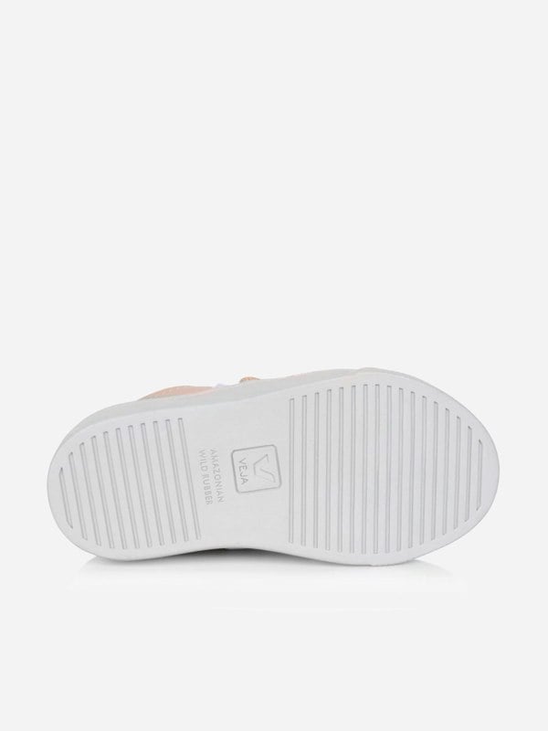 Veja Girls Small Esplar Velcro Trainers in Gold