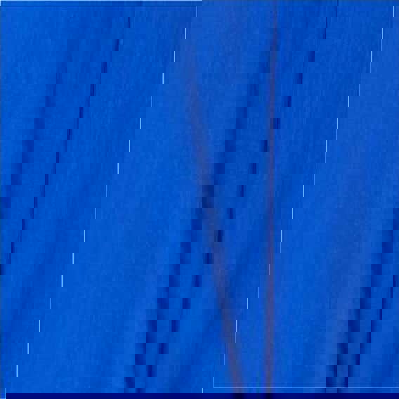 Blue | Knot Front Relaxed 3/4 Sleeve Blouse