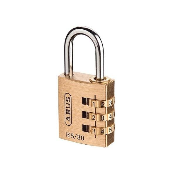 Abus Mechanical 165 Series Combination Padlock - Multi Colour - 