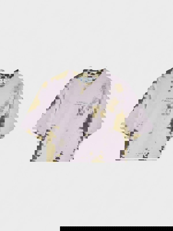 Off - White Bling Tie Dye Crop T-Shirt Lilac - Supplied FashionOff - White