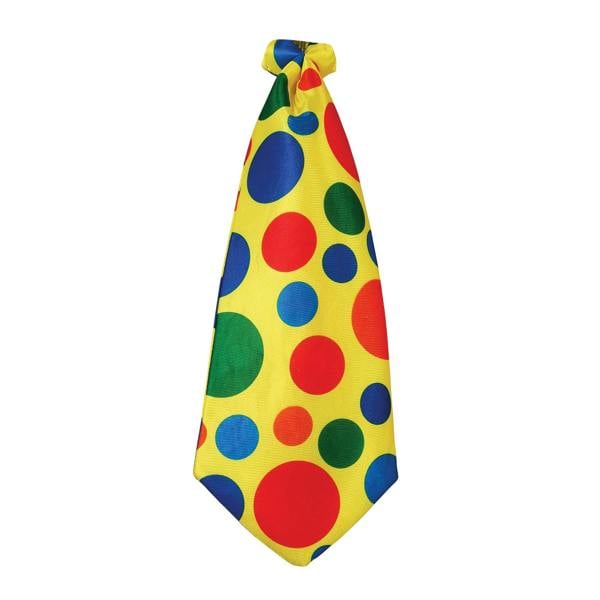 Bristol Novelty Long Clown Tie - Yellow - 