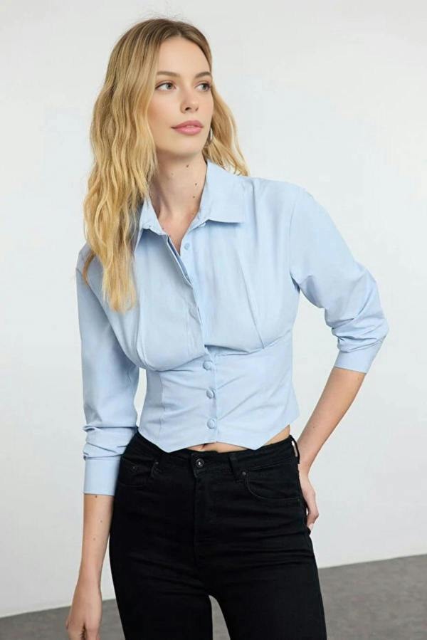 WOVCOR Waist-Sit Woven Shirt