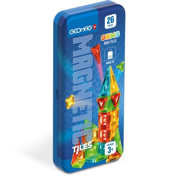 Geomag Magnetic Tiles Mini Travel Set 26 Pieces