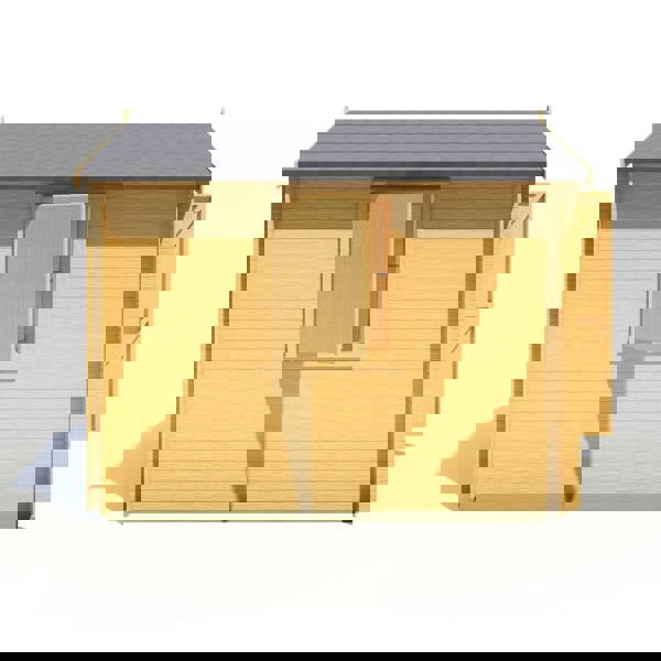 Shire Camelot 9x9 Log Cabin 19mm interlock Cladding - Best Shed