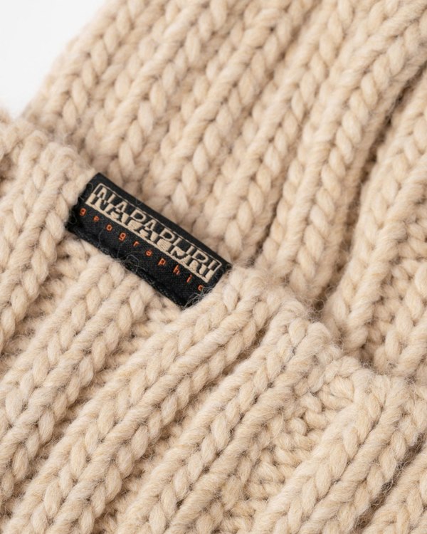 Napapijri Semiury 5 Bobble Hat - Beige Dimity N1J