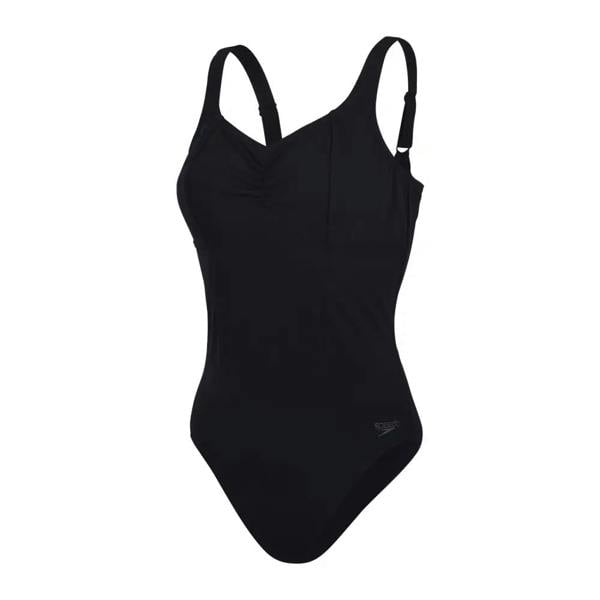 Black Speedo Shaping AquaNite swimsuit with longer body length