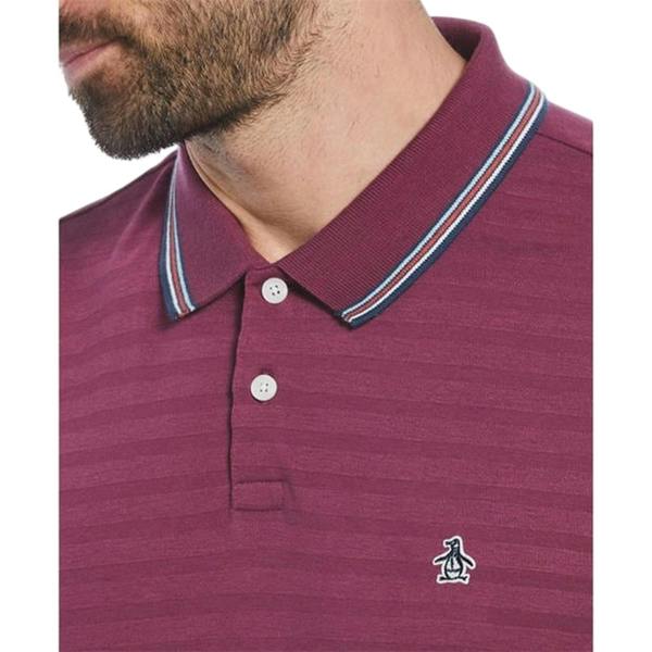 Original Penguin Mens Tipped Regular Polo Shirt - Amaranth - 