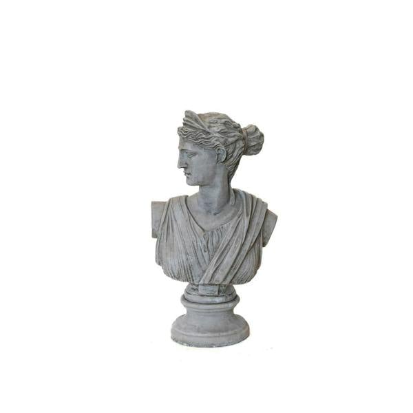 Classical Athena Bust Garden Ornament