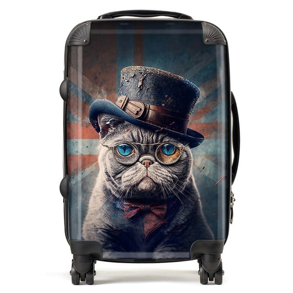 Warren Reed British Shorthair Cat Splashart Suitcase