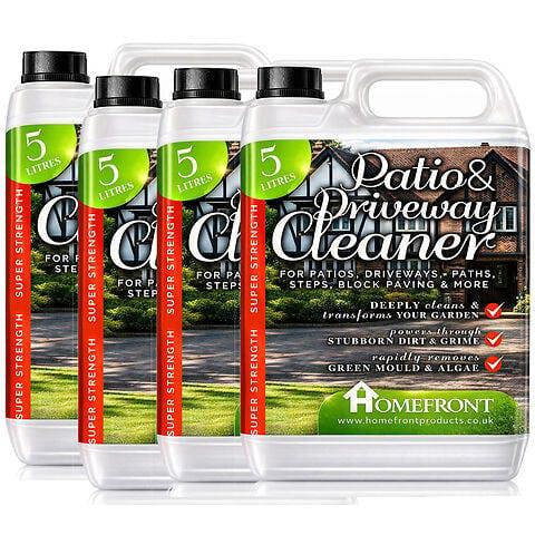 Homefront Patio and Driveway Cleaner - Deeply Cleans to Remove Dirt, Grime and Stains - Easy to Use Fluid (20 Litres)