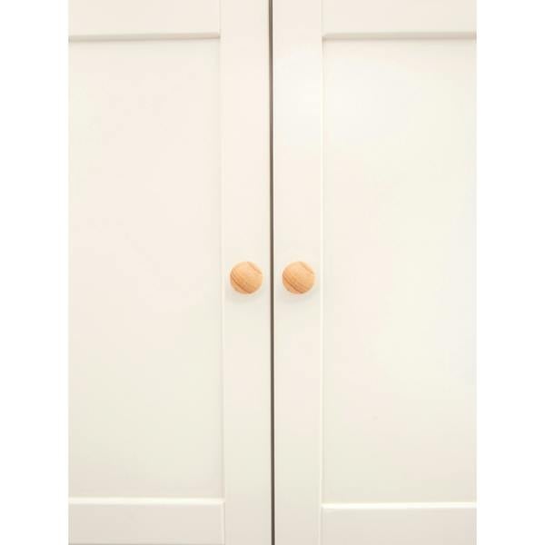 Cabinet Bits Maggiori 2 Door Wardrobe Wood Knob