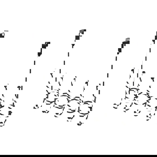 Showerdrape Waves Black Over Door Storage Hooks