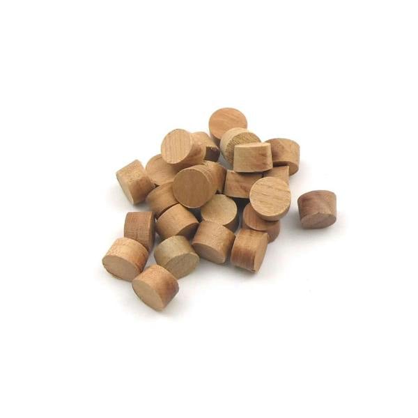 10mm Cherry Flat Head Cross Grain Plug