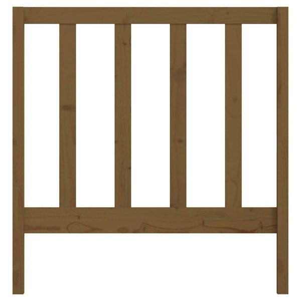 Berkfield Bed Headboard Honey Brown 81x4x100 cm Solid Wood Pine