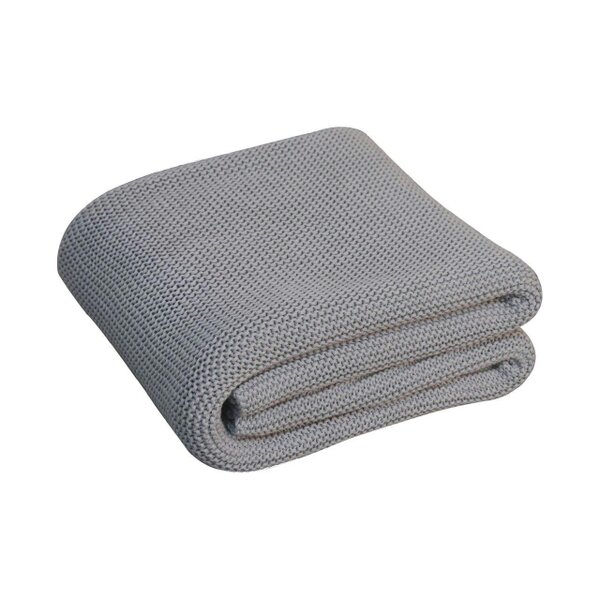 Wyld Haus Pa Tung Double Grey Knitted Throw
