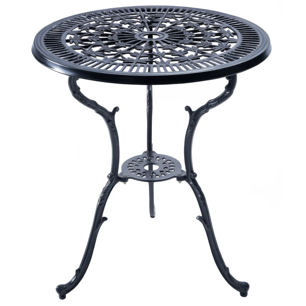 Centurion Supports TABREEZ Garden and Patio Black Cast Aluminium Bistro Table