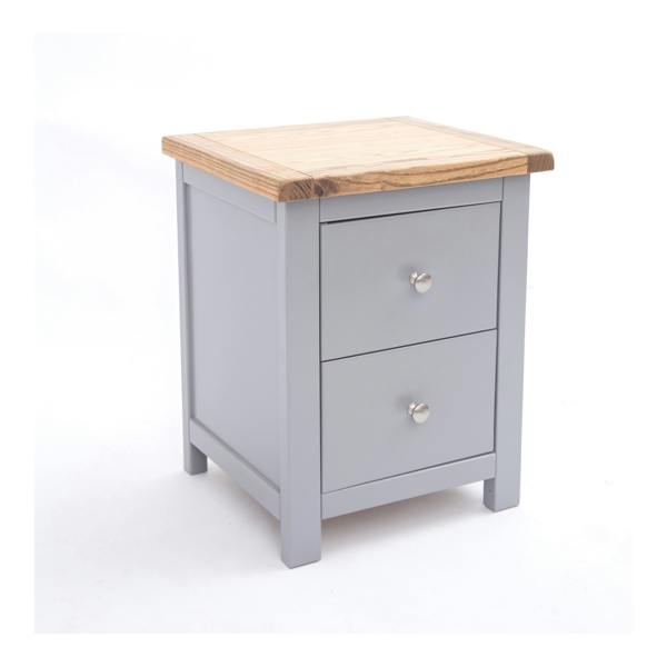 Cabinet Bits Mirano 2 Drawer Bedside Table