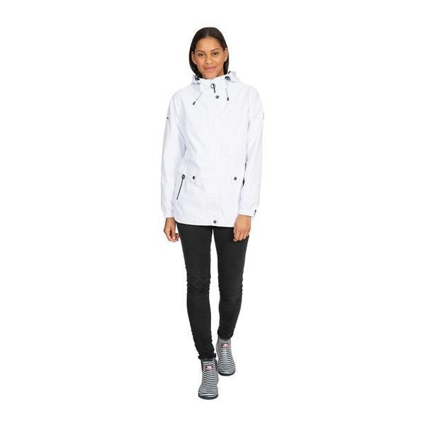 Trespass Womens/Ladies Flourish Waterproof Jacket - White - 