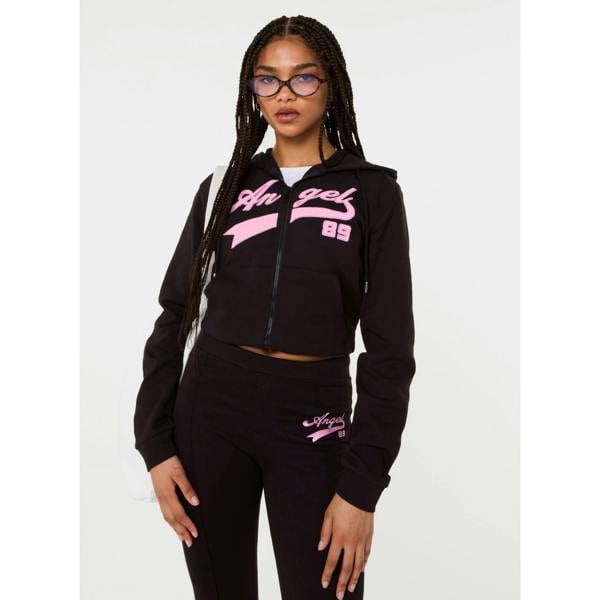 Pink Vanilla Angel Slogan Hoodie