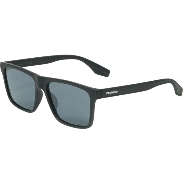 Calvin Klein Gunmetal Mirror Lens Matte Black Sunglasses