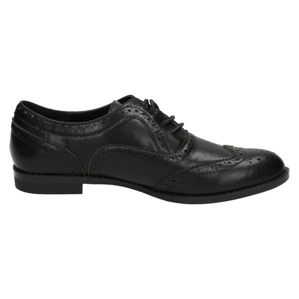 Spot On Ladies Spot On Casual Brogue Style Shoes