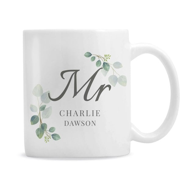 Personalised Memento Company Personalised Botanical Mr Mug