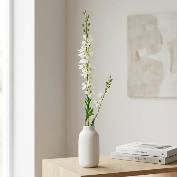 Garden Greatness Lifelike Polyester Delphinium Stem