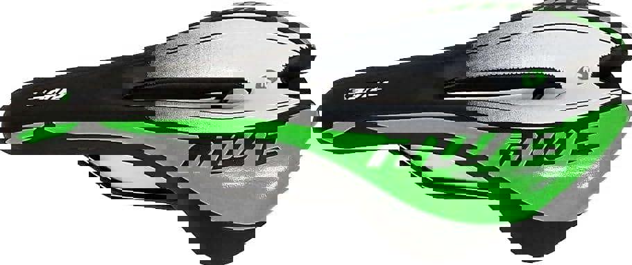 Awe Chromo Rail Adult Gel Bike/Bicycle MTB Saddle Mens/Womens Green/Black