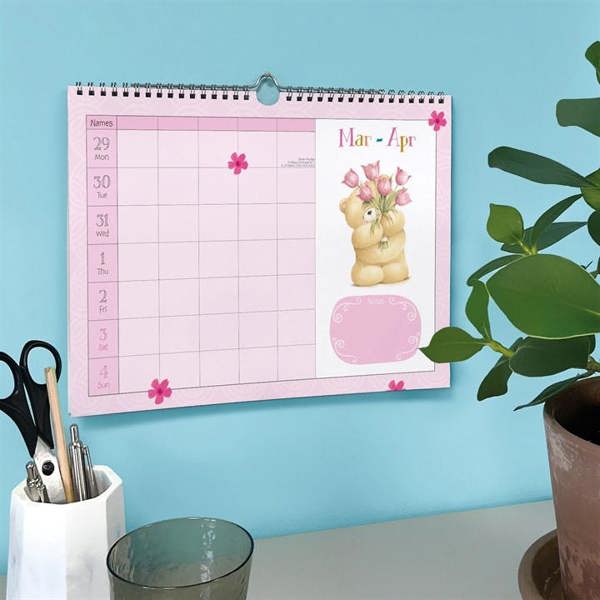 Forever Friends A4 Family Planner 2027, Family Planners, Month To View, Family, Gift