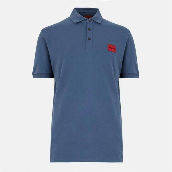 Hugo Mens Deruso Polo Shirt - Medium Blue - 
