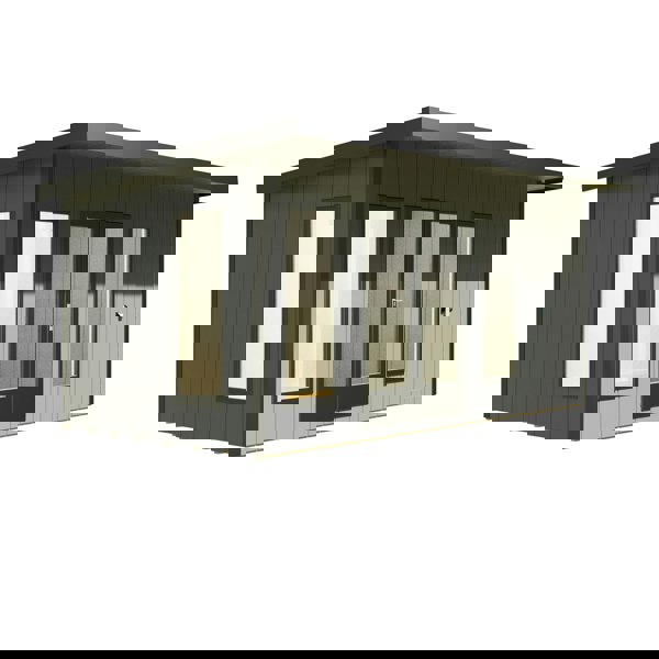 16x8 insulated Garden Studio Office and Store Pent Roof - Best Shed