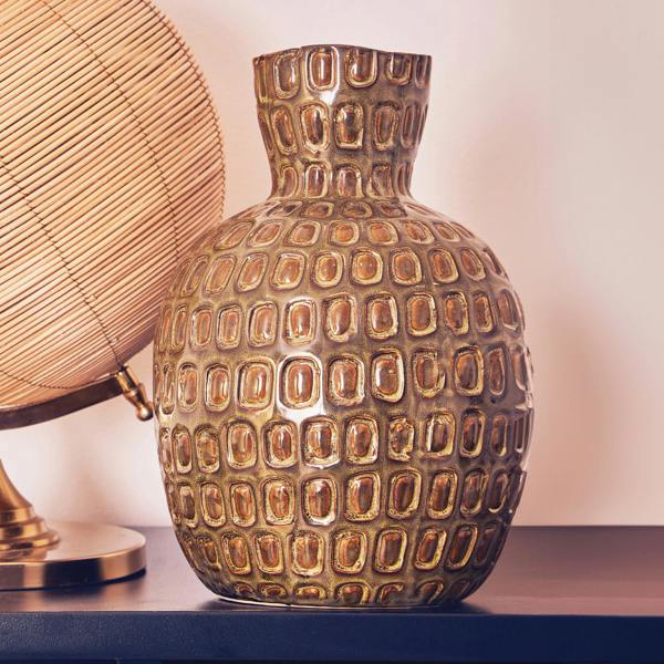 Bree Grey Glass Vase