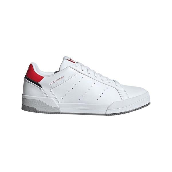 Adidas Mens Tourino Leather Trainers - White - 