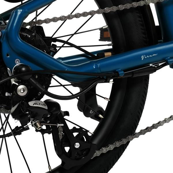 Hygge Bikes Virum Step 2026 - Folding Ultra-Light E-Bike 36V 10Ah - Sapphire Blue