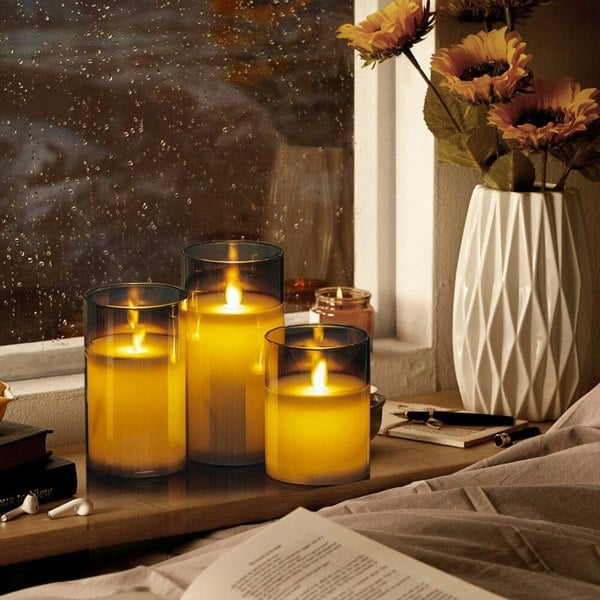 Elegant LED Remote-Controlled Flameless Candle Set Living and Home