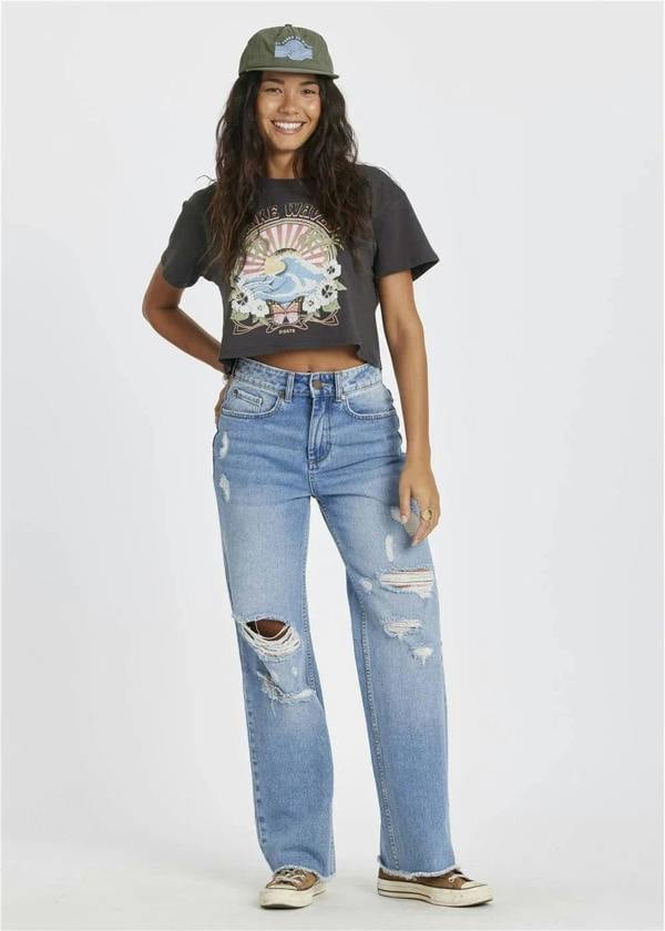 Sisstrevolution The Cruiser Crop Tee ladies tee Sisstrevolution Black S