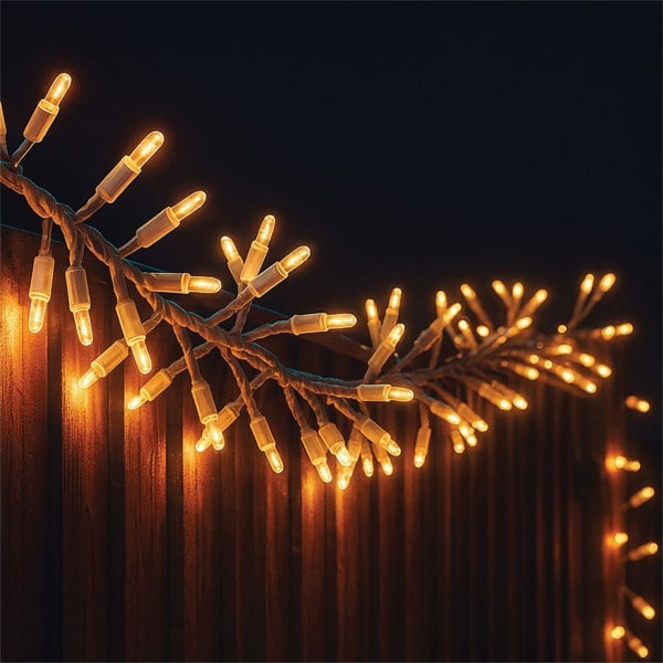 Eagle Connect Cluster Lights White Rubber IP65 Copper Gold 30M