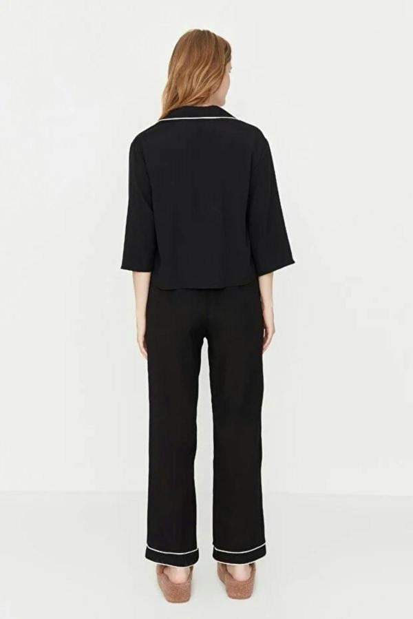 WOVCOR 2-Piece Viscose Woven Pajama Set