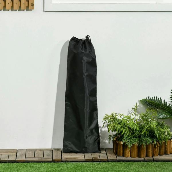 Black storage bag for the pet bed canopy
