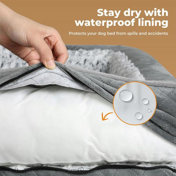 Skylos Orthopedic Pet Bed Dog Memory Foam Cushion Calming Mat Washable Large