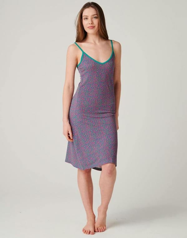 British Boxers Women's Bamboo Strappy Nightdress – Spectra Leopard