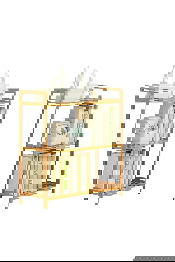 Living and Home 3 Tier Wood Audriel Bookcase